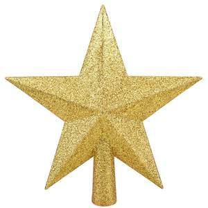 lot 2472 image: Livder 8 Inches Christmas Tree Top Crown Glitter Star Decoration (Golden)