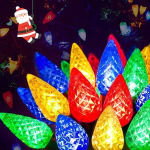 lot 2485 image: 240 LED C6 Christmas Lights Outdoor, 78FT Super Long Christmas String Lights with 13 Modes & Timer, Waterproof Fairy Twinkle Light Plug in for Indoor Tree Garden Party Xmas Decorations (Multicolor)