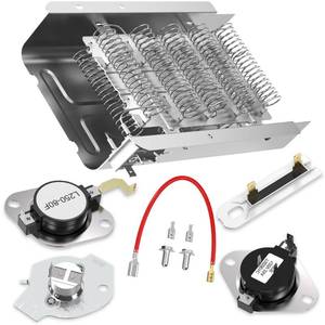 lot 2492 image: ��Upgraded��279838 Dryer Heating Element Kit for Whirlpool Kenmore 70 80 Series Roper Maytag Amana Admiral Dryer Parts Include Dryer Thermostat Thermal Fuse Replaces w10724237 by Funmit