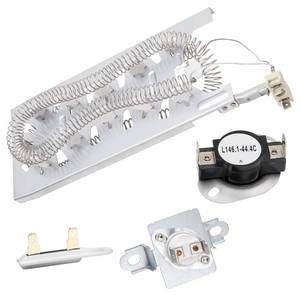 lot 3406 image: Dryer Heating Element Kit Compatible with Whirlpool WED7500GC0 WED7500GW0 WED75HEFW1 WED8127LC1 WED8127LW1 WED8300SE2 WED8300SW2 WED8500DC4 WED8500DW4 WED85HEFW1 WED85HEFC1