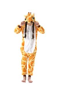lot 3413 image: ATOZ Onesie for Kids, Animal Pajamas Halloween Cosplay Costume for Girls Boys, Giraffe 4-5T
