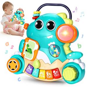 lot 3414 image: WITALENT Baby Toys 6-12 Months Dinosaur Piano Music Light Up Toys for 1 Year Old Boys Girls Infant Toys for 7 8 9 10 12 18 Months Interactive Piano Keyboard Toys Baby Christmas 1st Birthday Gifts