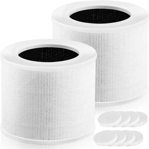 lot 3427 image: Core Mini Replacement Filter for LEVOIT Core Mini Air Purifier, 3-in-1 H13 True HEPA Filter for Levoit Filter Replacement Core Mini-PCore Mini-RF, 2 Pack