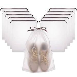 lot 3440 image: 100 Pack Shoe Bags for Travel, 11.8 x 15.7 Waterproof Travel Shoe Bags for Packing,Large Travel Bag for Shoes, Storage Bags Travel Essentials Men for and Women