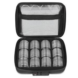 lot 3441 image: MUODR 46mm Coin Holders for Collectors, Coin Storage Case with Lock,100 Pieces Coin Capsule and 11 Size Gasket, Coin Collection Supplies For Dime,Cent,Nickel,Quarter,Silver Dollar,Half Dollar