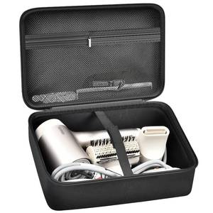 lot 3458 image: Hair Dryer Case for Shark HD112BRN & HD331 HyperAIR IQ 2-in-1 Concentrator, Storage Pouch for DysonShark Flexstyle Styler Attachments and Clips, Black