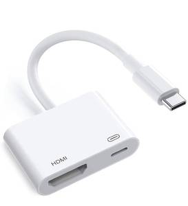 lot 4290 image: Apple USB-C to HDMI Adapter 4K60Hz for iPhone 15 16 17 MacBook Pro Air iPad Pro, MFi Certified Type-C Digital AV HDMI 2.0 Cord Compatible with Samsung Galaxy S25, Nintendo Switch, Pixelbook, XPS