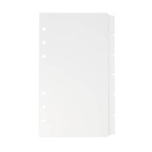 lot 4304 image: 2 Pack A6 Binder Dividers 6 Tabs Clear Plastic Binder Index Tabs Planner Divider for Round Ring Binder Sheet Protector (Total 12 Dividers)