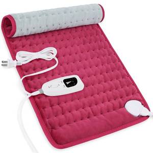 lot 4311 image: Deepsoon Heating Pad,Electric Heating Pads for Back,Neck,Abdomen,Moist Heating Pad for Shoulder,Knee,Arms,Legs,DryMoist Heat & Auto Shut Off,Christmas Gifts for Men and Women,Burgundy,24x12 Inch
