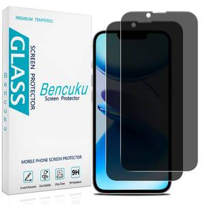 lot 4337 image: Bencuku (2 Pack) Privacy Screen Protector for iPhone 16e (2025 Edition) 6.1 Inch Anti-Spy Tempered Glass, Anti Scratch, Bubble Free