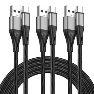 lot 4354 image: USB to USB C Cable,3Pack 10ft Premium Nylon Braided Fast Charging,3A Rapid Charger Cord,Long Type C to A Cable Compatible with Samsung Galaxy S22 S21 S20 S10 S9 S8 Plus,Note 20 10 9 8,LG V50 V40