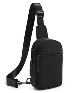 lot 4360 image: CHOLISS Small Sling Bag for Women and Men, Crossbody Bags Trendy Fanny Packs Chest Bag with Extended Strap, Black