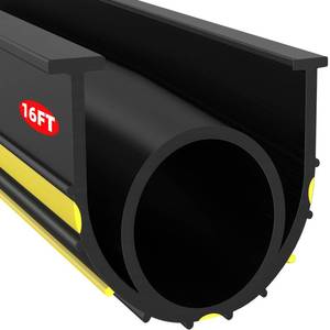 lot 5328 image: Jin&Bao Garage Door Bottom Weather Stripping Rubber Seal with T-Ends 516 inch - Protect Your Garage from Weather, Insects, and Dust with Premium Garage Door Draft Stopper