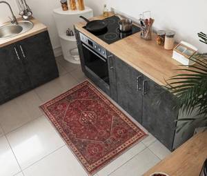 lot 5354 image: Keen Home Design 2x3 Rug - Machine Washable Entry Rug with Non-Slip Backing, Ideal for Enteryway, Kitchen, Bathroom, Laundry Room - Vintage, Easy Clean, Durable, Low Pile Rug - (2 x 3)