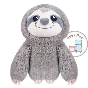 lot 6404 image: SUZZIPAD Microwavable Stuffed Animal, Heated Sloth Plush for Anxiety, Bedtime, Cuddle & Companion, Soreness & Stress Relief, Warmer Plueshies, Microwave Heating Pad, Gifts for Women, Gray