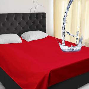lot 6416 image: Tisancy Waterproof Blanket Queen Size, Red TPU Polyester 78 x 82 Water Proof and Stain Resistant Mattress Protector Mat for Bed, Leakproof Protective Pet Mat