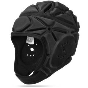 lot 6467 image: Surlim Soft Helmet for Flag Football Scrum Cap Soft Shell Helmet Rugby Headgear for Youth Adults (Black Pro, Large)