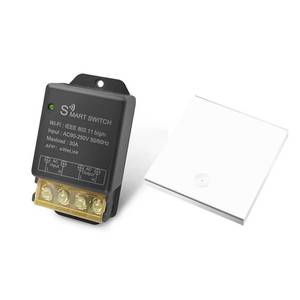 lot 6477 image: Otcboimo 30A Smart WiFi Relay Switch, Wireless Intelligent Remote Control for Lights, Home Appliances, Lamps, Water Pumps, Works with eWeLink, APP & Voice Control, 2.4G Remote Compatible