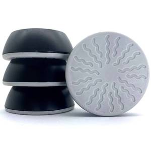 lot 6495 image: Vmaisi Baby Gate Wall Protector - Protect Walls from Pressure Mounted Pet Dog Gates, 4 Pack Black