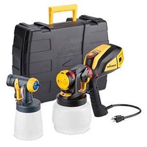 lot 7645 image: Wagner Spraytech 02419307 FLEXiO 595 Handheld HVLP Paint Sprayer, Sprays Most Unthinned Latex, Includes Two Nozzles - iSpray & Detail Finish Nozzle, Complete Adjustability, Lightweight Design