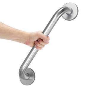 lot 7659 image: AmazerBath Shower Grab Bars for Seniors Anti Slip, Bath Safety Grab Bar for Needy, Stainless Steel Bathroom Safety Grab Bars, Thickened Bar Bigger Base Holds 500LBS, 16 L x 1.25 D, Brushed Nickel