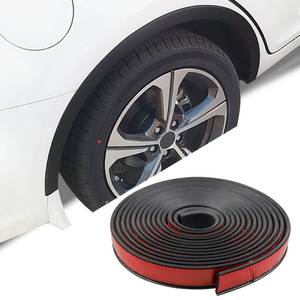lot 7665 image: 20Ft Car Wheel Arch Trim, Fender Flares Arches Wing Expander Anti-Collision Strip for Pickup SUV Fender Flare Edge Trim (4.5CM)