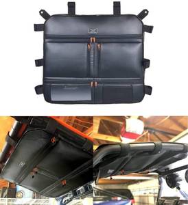 lot 7667 image: Goldfire Overhead Storage Bags Center Roof Top Map Bag Tool Organizers Gear Bag Compatible with Polaris RZR XP 1000 2 Seat or 4 Seat All Years Models RZR 1000 XP Accessories (Black)