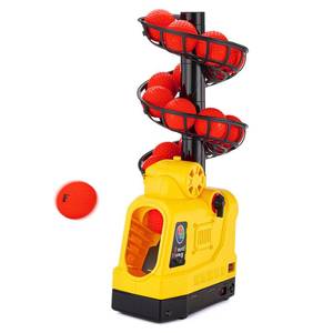 lot 7711 image: Furlihong 681TPCBH 4 in 1 Baseball Pickleball Tennis Cricket Toss Machine �� Auto Oscillation, 4 Distance Gears, Adjustable Stand, BatteryACPower Bank Powered, for Beginners