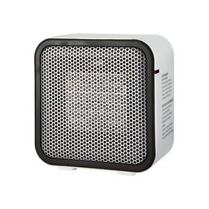 lot 8002 image: Amazon Basics Portable Mini Ceramic Space Heater, for Office Desk and Indoor Use, 500 W, With Tip-Over Protection, Lightweight (1.4 LBS), White, 5.9 x 3.2 x 6 inches
