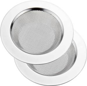 lot 8006 image: LASSHSWA 2 PCS Kitchen Sink Strainer Stainless Steel, Kitchen Sink Drain Strainer�� Sink Strainers with Large Wide Rim 4.5 Diameter for Kitchen Sinks
