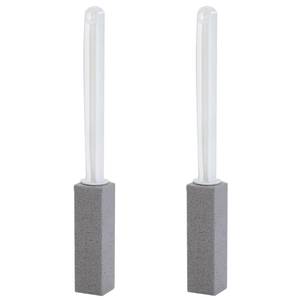 lot 8033 image: ARZQUT 2 Packs Pumice Cleaning Stone with Extra Long Handle, Pumice Stone for Toilet Bowl Cleaning for Cleaning Toilets, Bathtubs, Grills, Swimming Pools, Sinks
