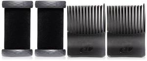 lot 8042 image: T3 - Volumizing Hot Rollers LUXE (2 ct.)  Hair Curlers and Volumizers for All Hair Lengths  Pairs with T3 Volumizing Hot Rollers LUXE Set, Black