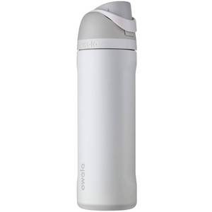 lot 8465 image: Owala FreeSip Insulated Stainless Steel Water Bottle with Straw, BPA-Free Sports Water Bottle, Great for Travel, 24 Oz, Shy Marshmallow