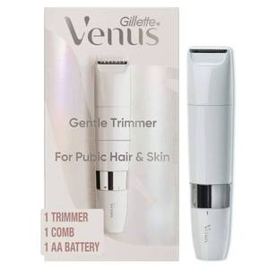 lot 8492 image: Gillette Venus Intimate Grooming Womens Electric Razor, Bikini Trimmer for Pubic Hair and Skin, Includes 1 Womens Razor, 1 Comb, 1 AA Battery