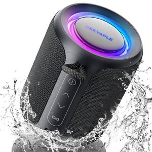 lot 8495 image: Bluetooth Speaker Wireless,IP67 Waterproof & Dustproof Portable Speaker with Lights,15W Loud Stereo Sound, 2500mAh Battery All Day Playtime, TWS Pairing, BT5.3, HomePartyOutdoorBeach (Black)