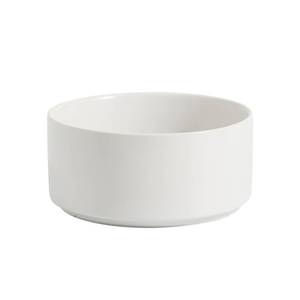 lot 9465 image: Havniva Ceramic 6.1inch Non-Slip Dog Food and Water Bowl for Small & Medium Breed Dogs,Pet Bowl for Replacement, Protects Cervical Spine (White)
