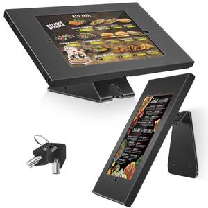 lot 9475 image: AboveTEK Anti-Theft Tablet Stand �� iPad Locking & Security Stand, Countertop & Wall Mount POS Stand, 360° Swivel Kiosk Stand for iPadiPad AiriPad Pro �� Ideal for Retail Business (Black)