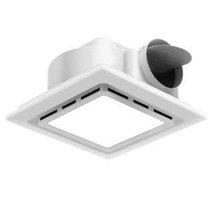 lot 9492 image: welnek Bathroom Exhaust Fan with Light 130 CFM, Quiet 1.0 Sone, Cutout 9.8x9.8, 12In Grille, 4In Duct, 6500K 1200Lm LED Light Bath Ceiling Vent Fan Combo for Bathroom Toilet Moisture & Odor Removal
