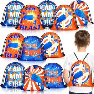 lot 9493 image: Shappy Dart Party Supplies Bags Toy Goody Treat Bags Gun Darts Theme Party Supplies Backpacks for Gun Birthday Decor Gift(15 Pieces)