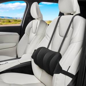 lot 10323 image: Veitail Lumbar Support Pillow for Car,Back Support for Car Seat Cushion,Adjustable Straps Securely Fixed Car Lumbar Support Pillow for Office Chair (Black)