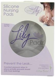 lot 10330 image: LilyPadz� Reusable Silicone Nursing Pads Single Pair Regular Size
