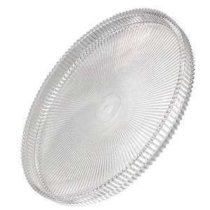 lot 11647 image: Eikovia Round Glass Serving Trays, Modern Tray Decoration, 10 Inches Diameter Glass Tray, Home Decoration,Serving Platter,Round Food Platter
