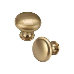 lot 11648 image: NIZADO 30 Pack Warm Gold Drawer Knob Solid Kitchen Cabinet Hardware,Champagne Bronze Cabinet Knob Antique Brass Dresser Knob Euro Style Furniture Hardware,Diameter1-15