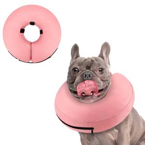lot 12055 image: Supet Inflatable Dog Cone Collar for Large Medium Small Dogs, Soft Cone Collar for Dogs Cats, ECollar Doggie Neck Donut Dog Cone Alternative After Surgery