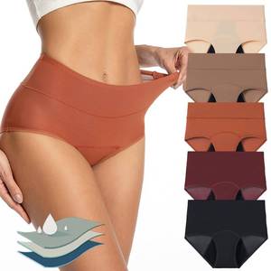 lot 12080 image: Mordlanka Period Underwear for Women Breathable Menstrual Period Panties Multicolor