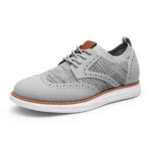 lot 13703 image: Bruno Marc Mens Mesh Sneakers Oxfords Lace-up Lightweight Casual Shoes,Size 10.5,8-Grey,SBOX2408M
