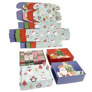 lot 13716 image: QIANF 20 Pack 6x4x2 Inch Small Shipping Boxes Christmas Gift Box with Lid, Thick Recyclable Corrugated Cardboard Gift Mailing Boxes for Gift Packaging Small Business