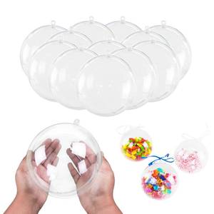 lot 13728 image: Super Z Outlet 5.5 Clear Big Plastic Acrylic Arts & Crafts Giant Mold Shells Molding Balls Crafting Kit (140mm) (6)