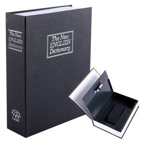 lot 13732 image: KYODOLED 10.5Inch Diversion Book Safe with Combination Lock, Extra Large Safe Secret Hidden Metal Lock Box,Money Hiding Box,Collection Box,10.5 x 7.8 x 2.6 Black Extra Large