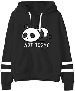 lot 14033 image: Apvirdy Teen Girls Hoodies Cute Panda Not Today Hooded Sweatshirt Womens Long Sleeve Graphic Pullover Tops (Small, Black)